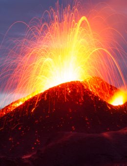 Le piton de la Fournaise, un des volcans les plus actif au monde