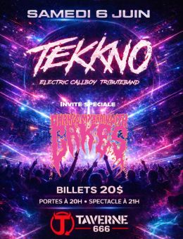 Taverne 666 | Tekkno Tribute Electric Callboy avec Change My Brains With Cakes
