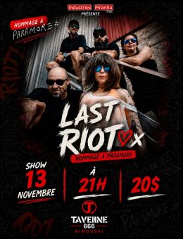 Taverne 666 | Last Riot | Hommage à Paramore