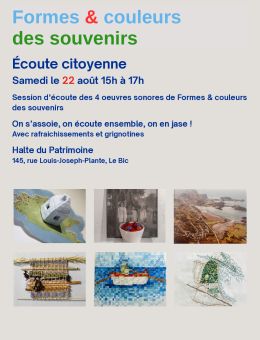 Affiche formes et couleurs des souvenirs