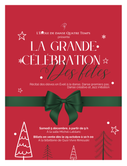 La grande célébration des fêtes