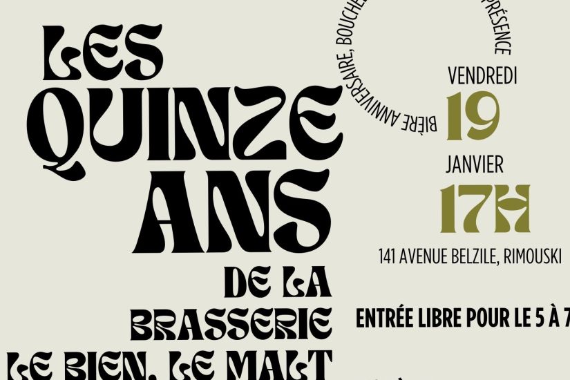 15 ans de la brasserie!