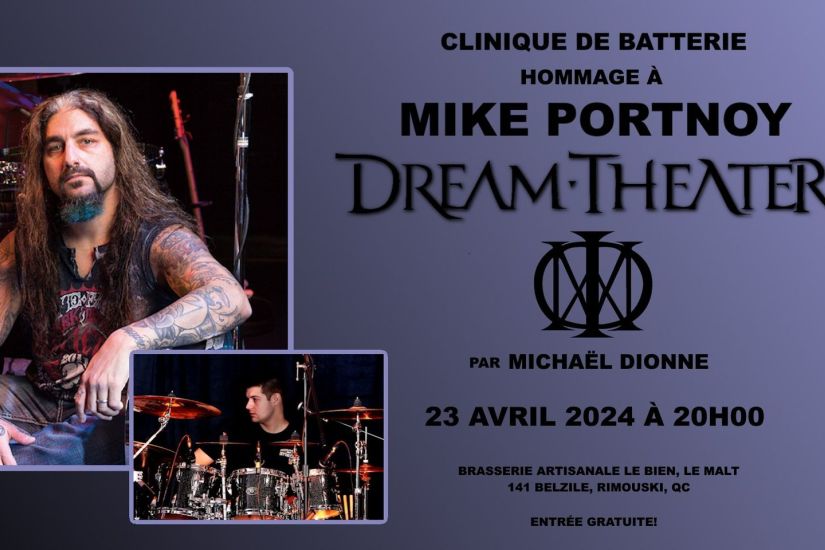 Clinique de batterie | Hommage à Mike Portnoy / Dream Theater