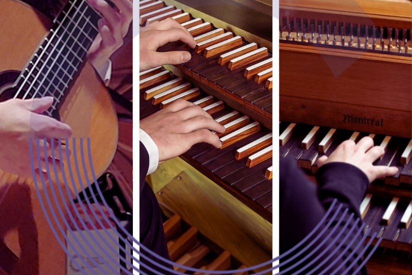 Même instrument, même passion : guitare, orgue et clavecin