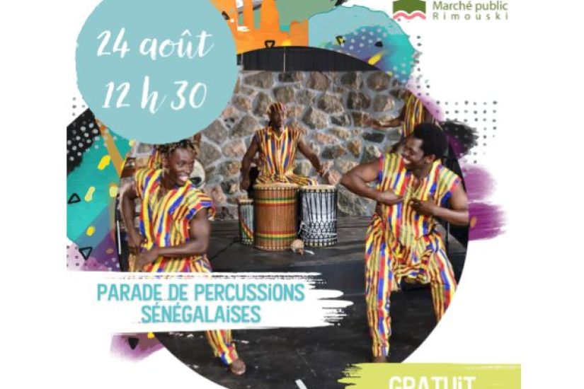 Parade de percussion sénégalaise