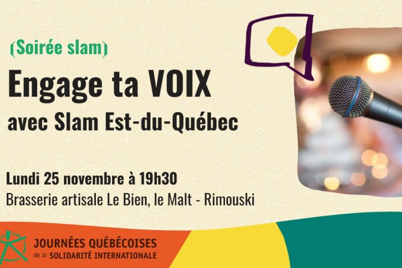 Soirée slam | Engage ta voix