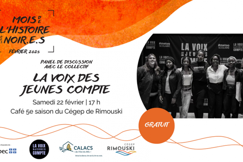 Panel de discussion avec le collectif La voix des jeunes compte