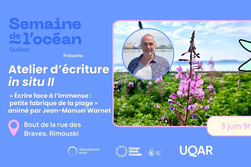 Atelier d'écriture in situ II | «Écrire face à l'immense : petite fabrique de la plage»