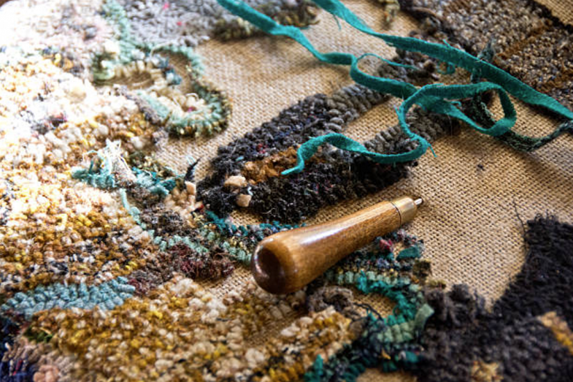 Initiation au tapis crocheté