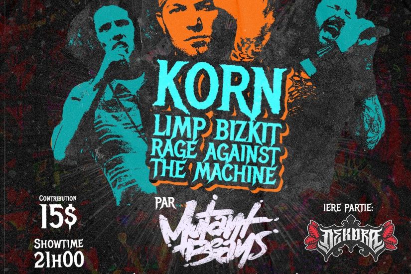 Triple hommage | Korn - LimpBizkit - Rage against the machine par Mutant Beans