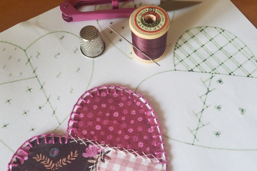 Atelier couture a la main: Appliqué patchwork
