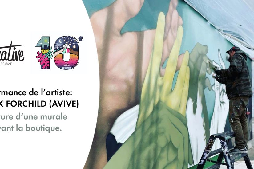 Murale en direct de l'artiste Patrick Forchild