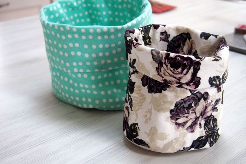 Atelier couture : Coudre un panier en tissue