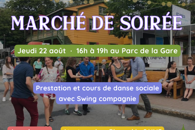 Swing compagnie au Marché de soirée
