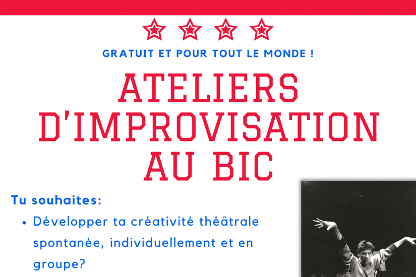 Ateliers d'improvisation au Bic