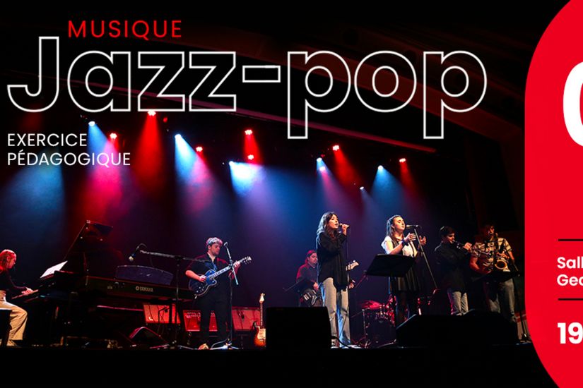 Exercice pédagogique des élèves de Musique Jazz-pop